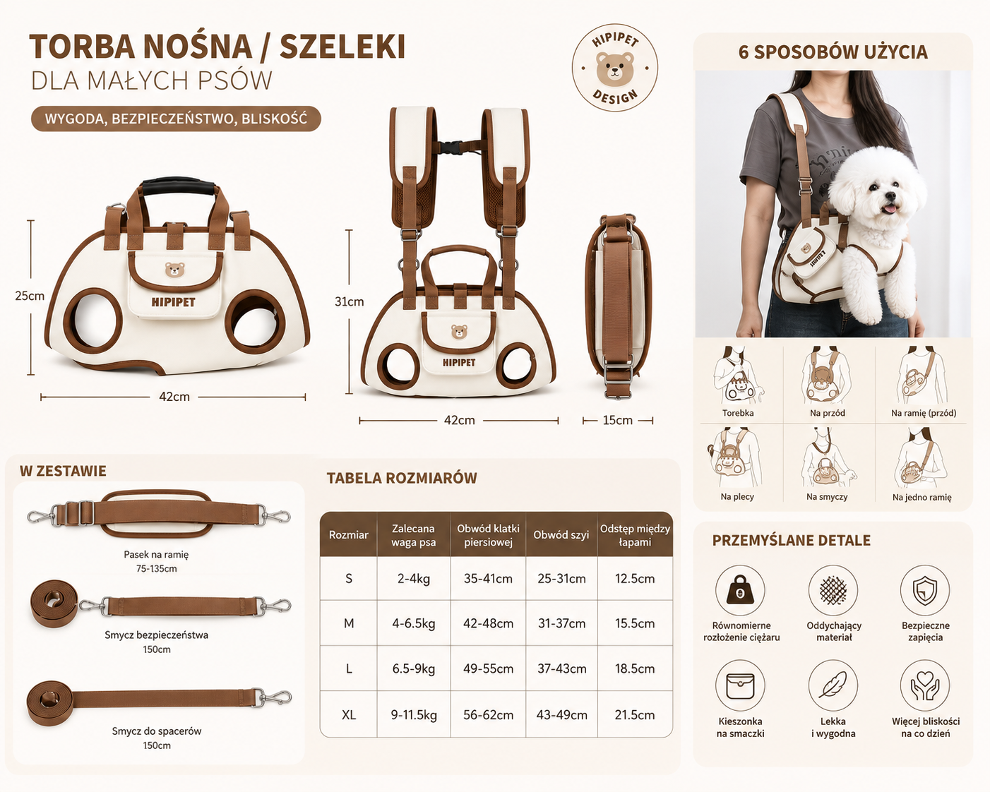 HIPIPET – Wielofunkcyjna Torba dla Psa